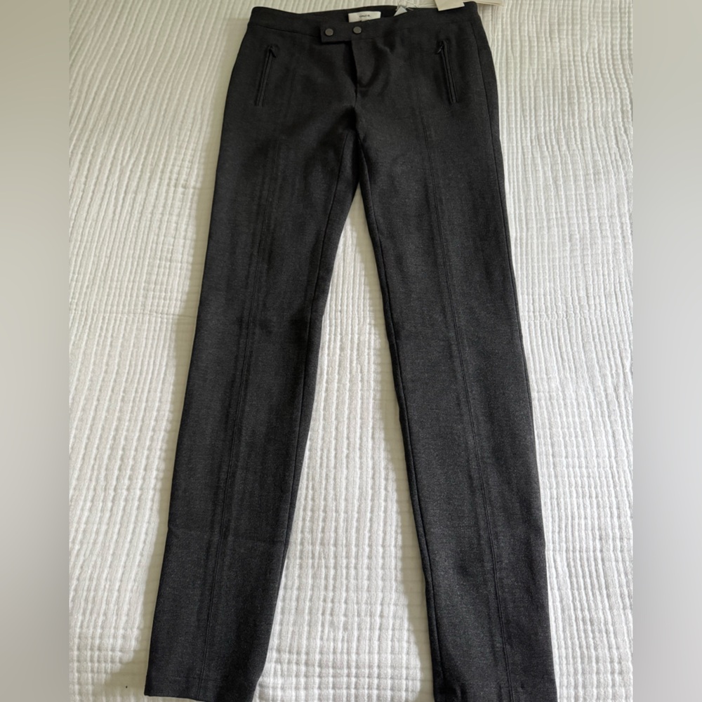 Vince Skinny Zip Pockets Dark Gray Size 6 Pants